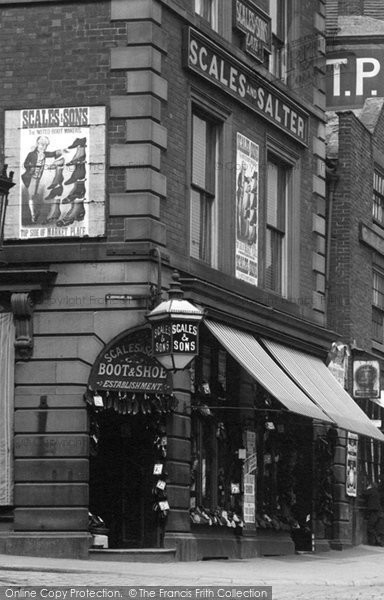 Photo of Chesterfield, Scales & Salter, High Street 1896