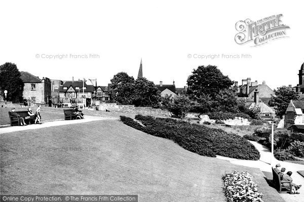 Photo of Chesterfield, The Town Hall Gardens c.1955