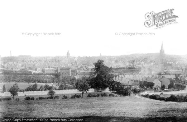 Photo of Chesterfield, View From Queen's Park 1902
