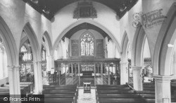St Andrew's Church, Interior c.1955, Chew Magna