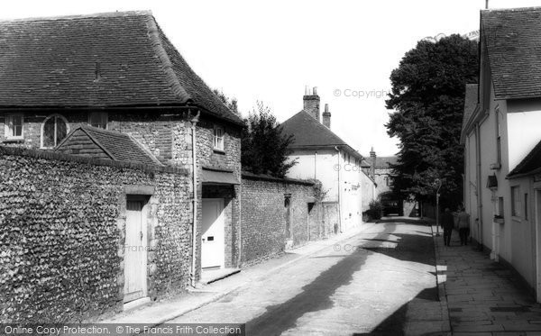 Photo of Chichester, Canon Lane c.1965
