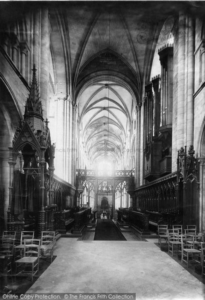 Chichester, Cathedral Choir West 1891 Photo of Chichester, Cathedral Choir West 1891