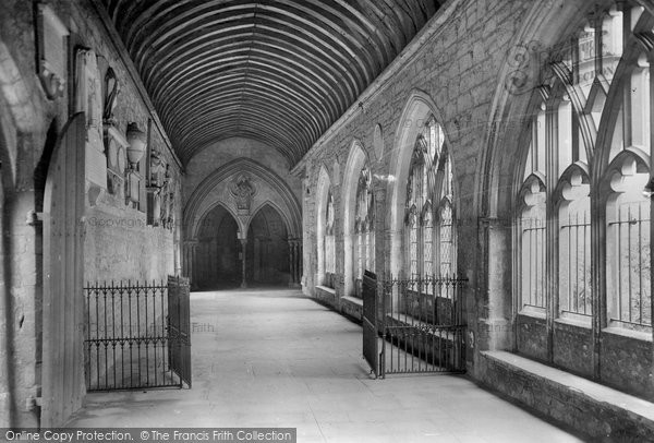 Photo of Chichester, Cathedral Cloisters 1923
