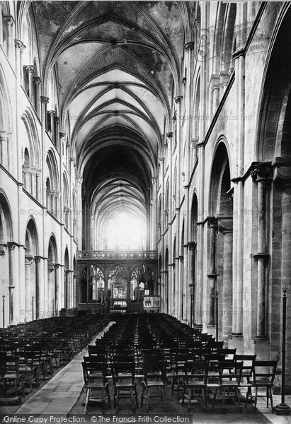 Chichester, Cathedral Nave East 1891 Photo of Chichester, Cathedral Nave East 1891