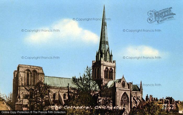 Photo of Chichester, Cathedral South West 1906