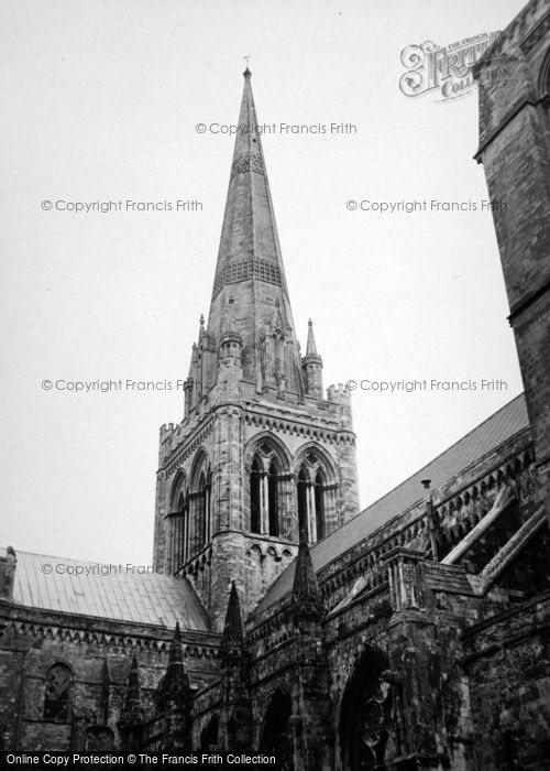 Photo of Chichester, Cathedral Spire c.1950