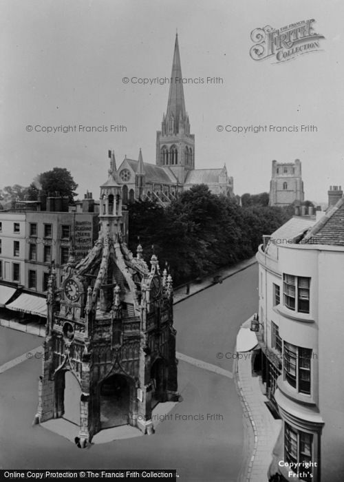 Photo of Chichester, Market Cross And Cathedral Spire 1892
