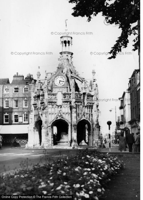 Photo of Chichester, Market Cross From Cathedral c.1955