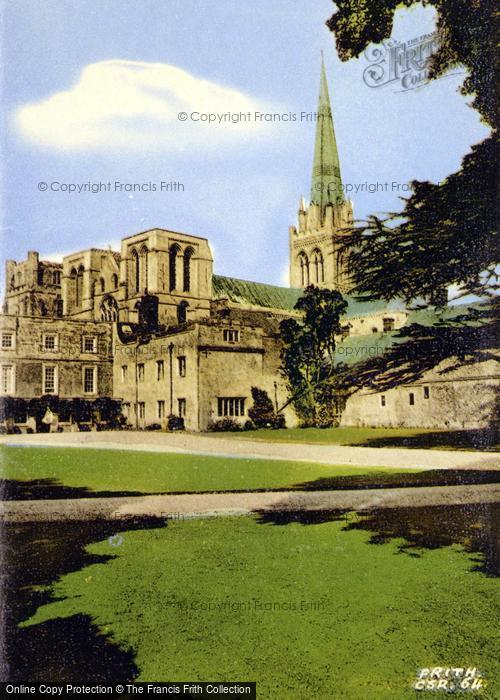 Photo of Chichester, The Cathedral And Bishops Palace c.1960