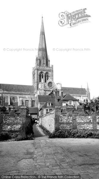 Photo of Chichester, The Cathedral c.1960