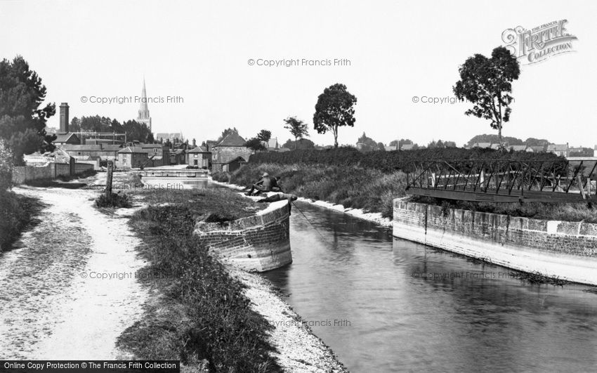 Chichester, the view from the Canal 1898