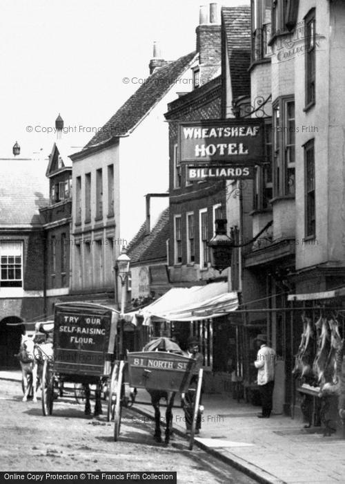Photo of Chichester, The Wheatsheaf Hotel 1898