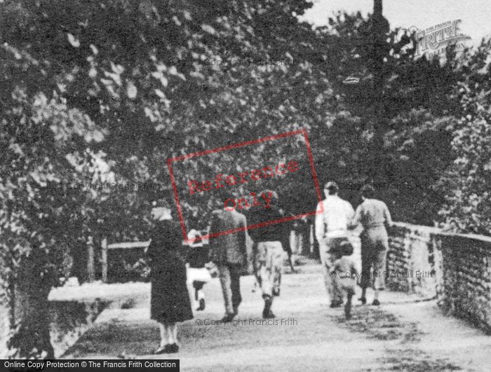 Photo of Chichester, Walking Along The City Walls c.1955
