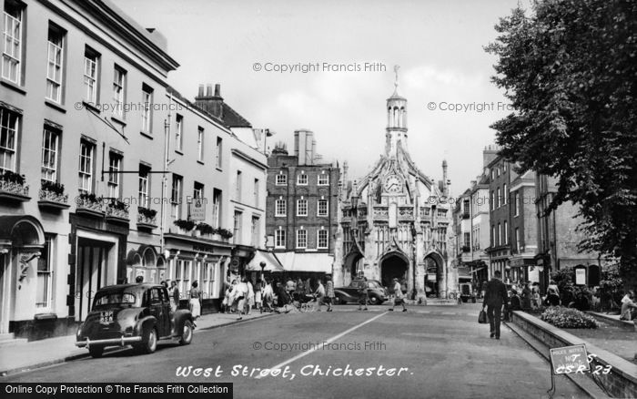 Photo of Chichester, West Street c.1955