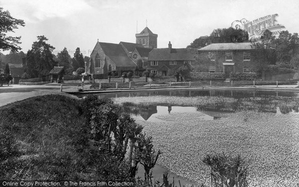 Photo of Chiddingfold, St Mary's Church And Pond 1933