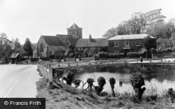 The Village Pond And Church c.1955, Chiddingfold