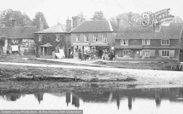 Photo of Chiddingfold, Village Shop From Pond 1902