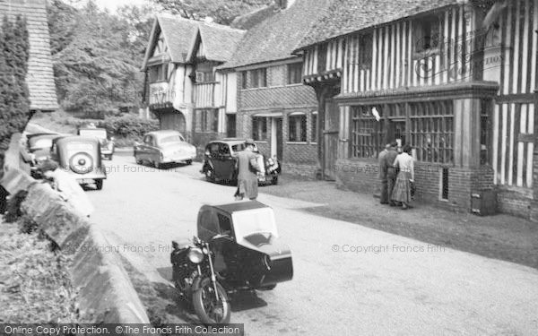 Photo of Chiddingstone, Motor Bike And Sidecar c.1960