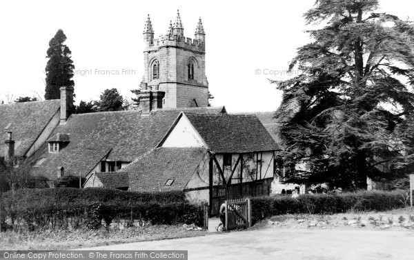 Photo of Chiddingstone, St Mary's Church And Cottages c.1955