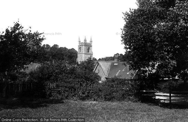 Photo of Chiddingstone, St Mary's Church And School 1891