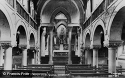 Church Of Our Lady Queen Of Martyrs And St Ignatius, Interior c.1955, Chideock