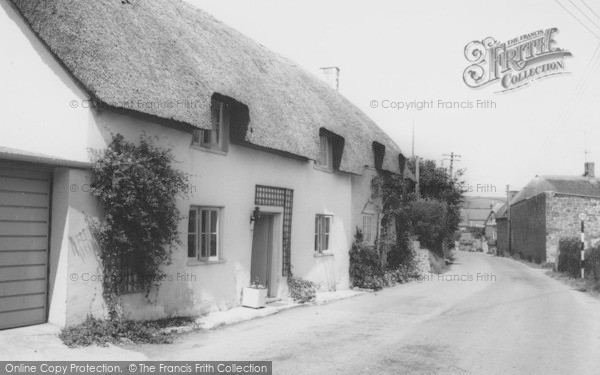 Photo of Chideock, Thatched Cottages c.1965