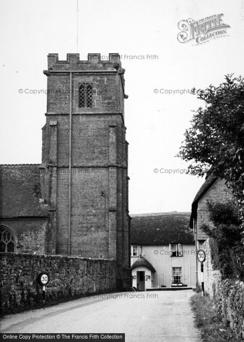 Photo of Chideock, The Church And Clock House Hotel c.1960