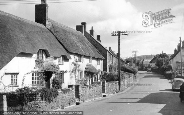 Photo of Chideock, The Village c.1955