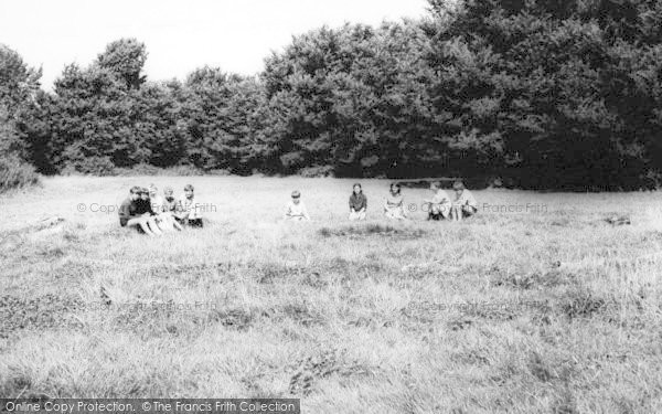 Photo of Chigwell Row, Camp Fire Circle, Girl Guides Camping Field c.1965