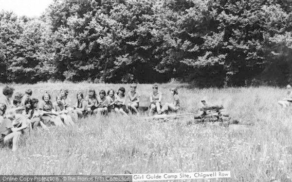 Photo of Chigwell Row, Camp Fire Circle, Girl Guides Camping Field c.1965