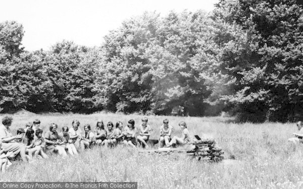 Photo of Chigwell Row, Camp Fire, Girl Guides Camp c.1965
