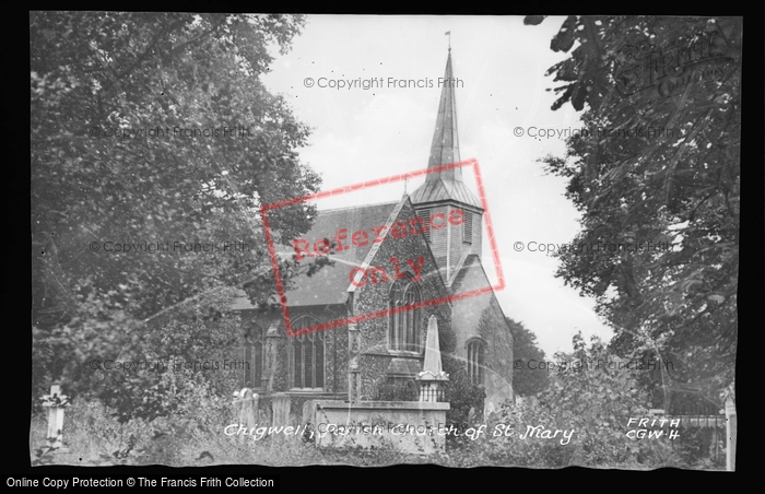 Photo of Chigwell, St Mary's Church c.1955
