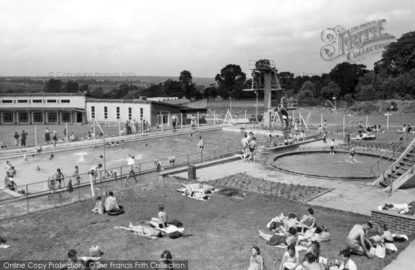 Photo of Chigwell, The Swimming Pool Grange Farm Centre c.1960