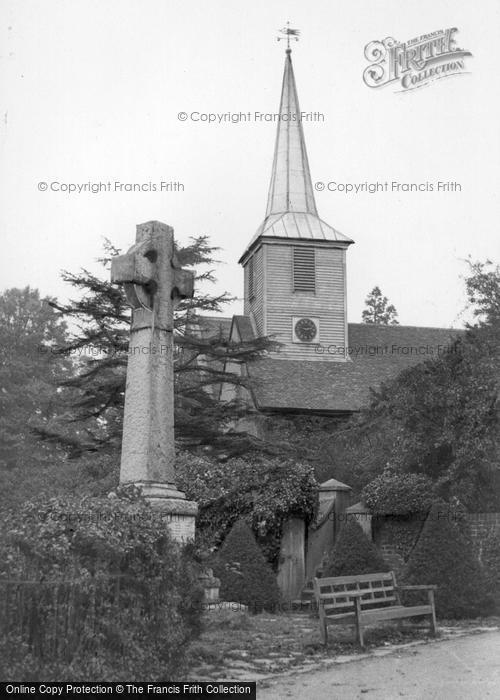 Photo of Chigwell, War Memorial And Church Of St Mary The Virgin c.1955