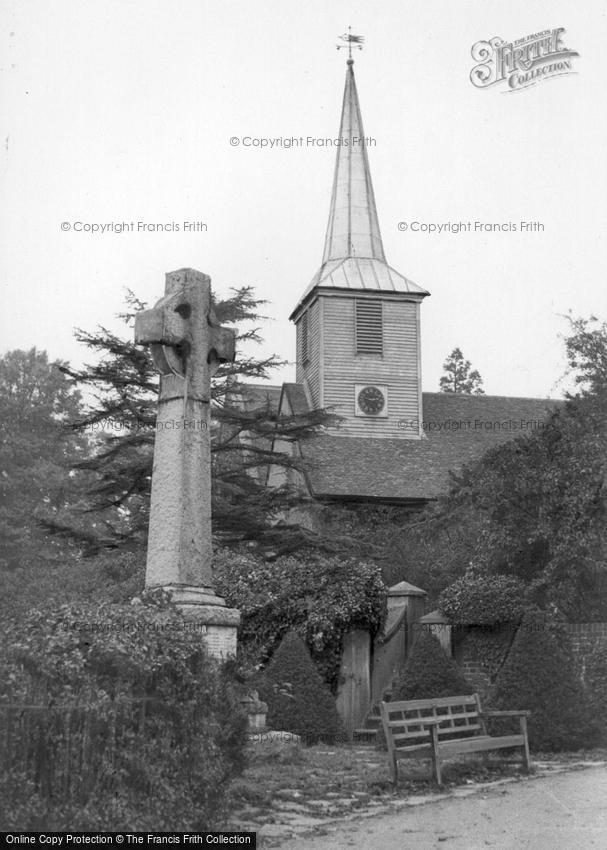 Chigwell, War Memorial and Church of St Mary the Virgin c1955