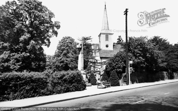 Photo of Chigwell, War Memorial And Church Of St Mary The Virgin c.1960
