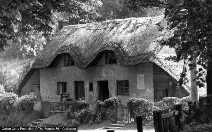 Photo of Chilbolton, Thatched Cottage 1951