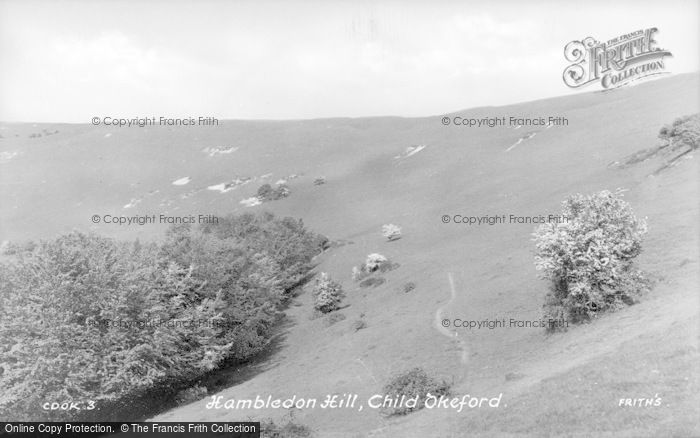 Photo of Child Okeford, Hambledon Hill c.1955