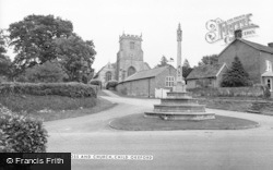 The Cross And Church Of St Nicholas c.1965, Child Okeford