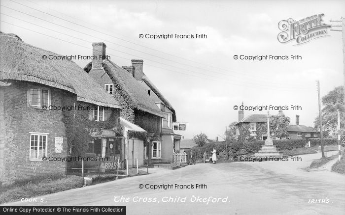 Photo of Child Okeford, The Cross c.1955