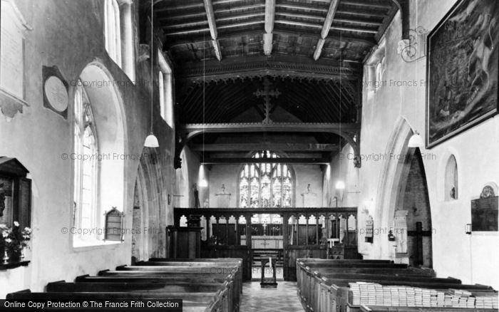Photo of Childrey, Church Interior c.1955