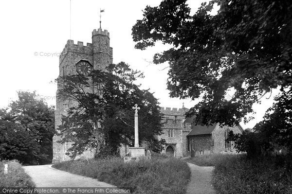 Photo of Chilham, St Mary's Church And War Memorial 1925