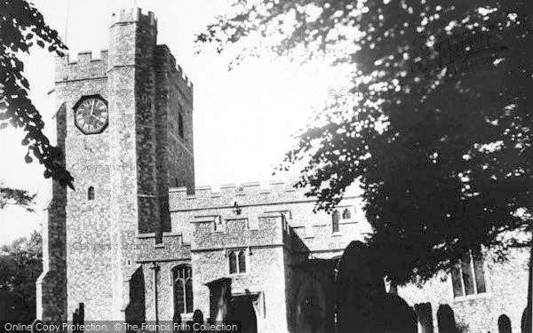Photo of Chilham, St Mary's Church c.1955