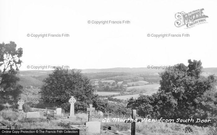Photo of Chilworth, View From St Martha's South Door c.1950