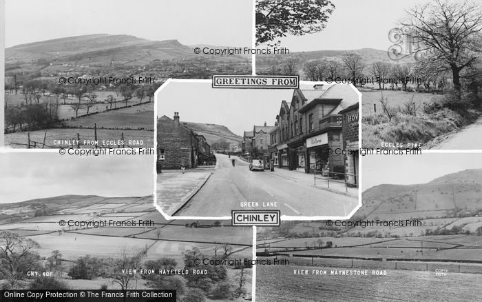 Photo of Chinley, Composite c.1960