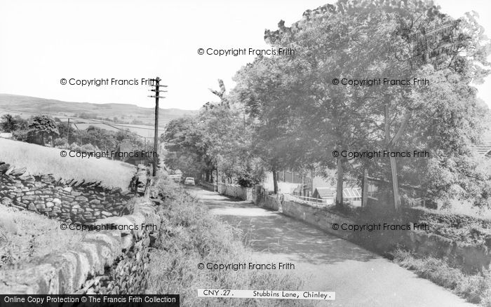 Photo of Chinley, Stubbins Lane c.1960