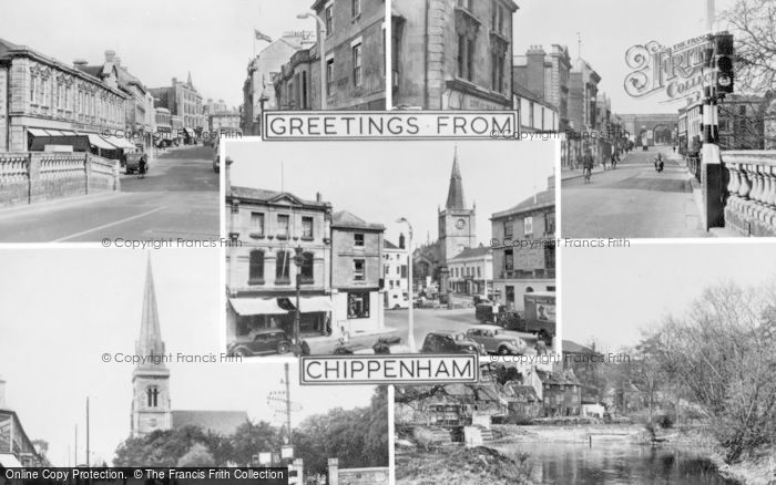 Photo of Chippenham, Composite c.1955
