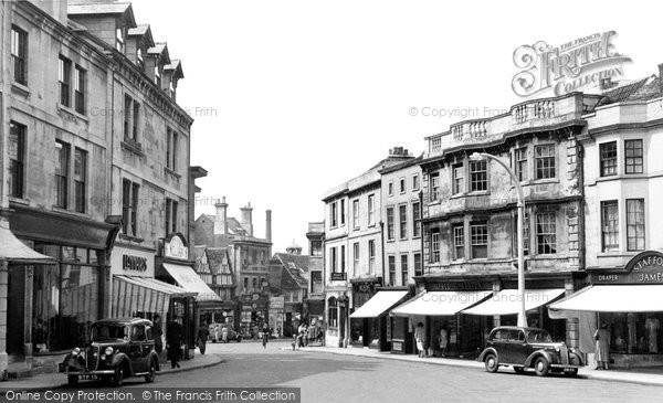 Photo of Chippenham, Market Place Looking Towards High Street c.1955