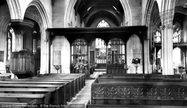 Photo of Chippenham, St Andrew's Church, Interior c.1960