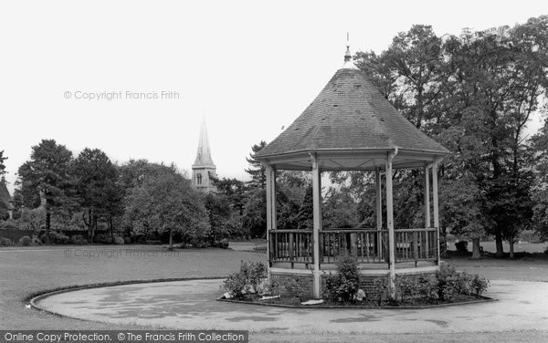 Photo of Chippenham, The Bandstand And St Paul's Church c.1960